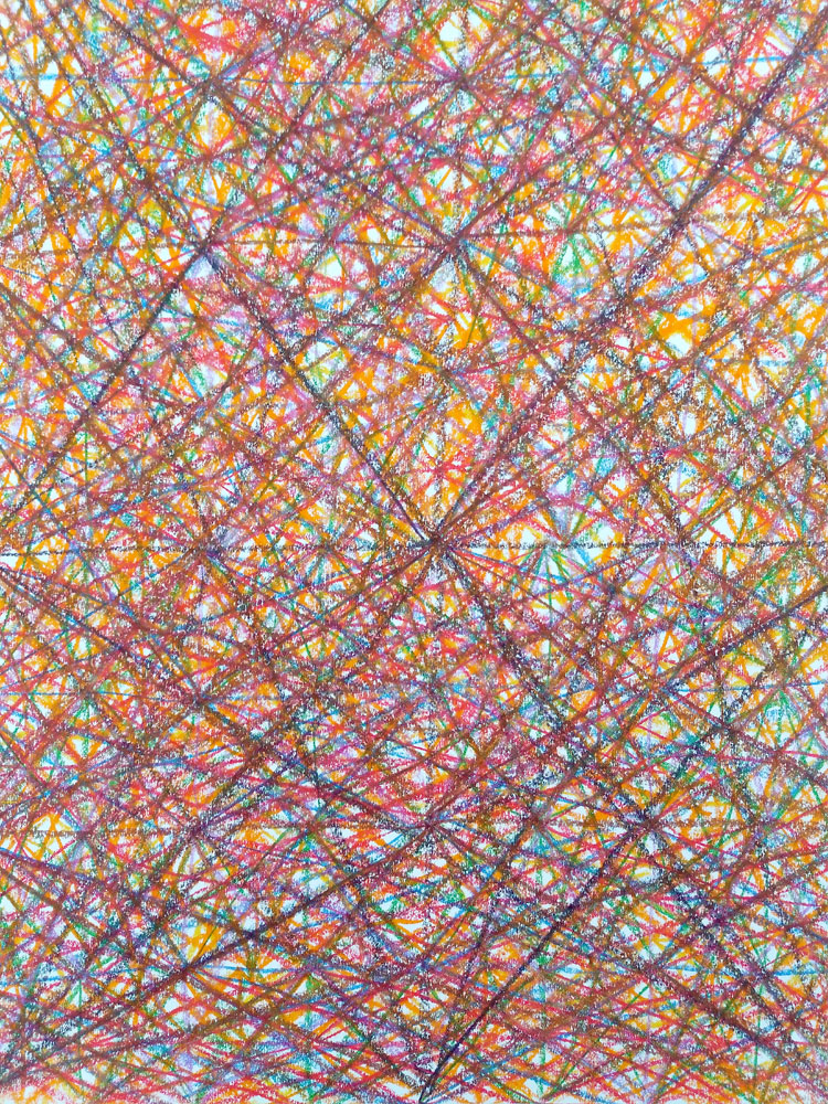 Wachsmalkreide auf Papier I Wax crayon on paper I 65 x 50 cm I 2019
